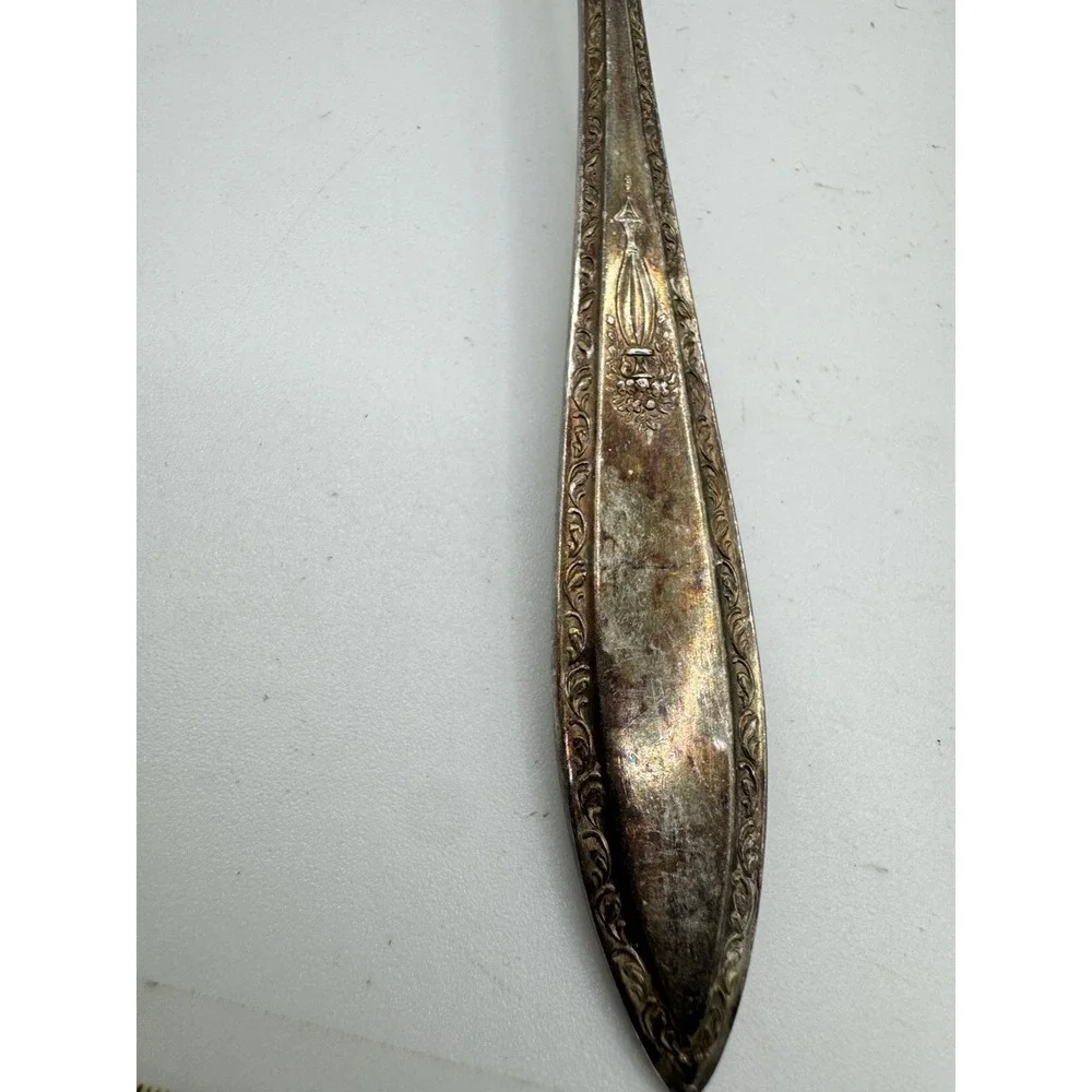 Vintage Puritan Silver Co Silver Seal Plated Spoons Set of 3 Soup Sugar Shell